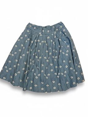 GAP Blue Floral Circle Skirt small